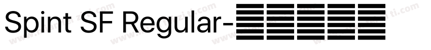 Spint SF Regular字体转换